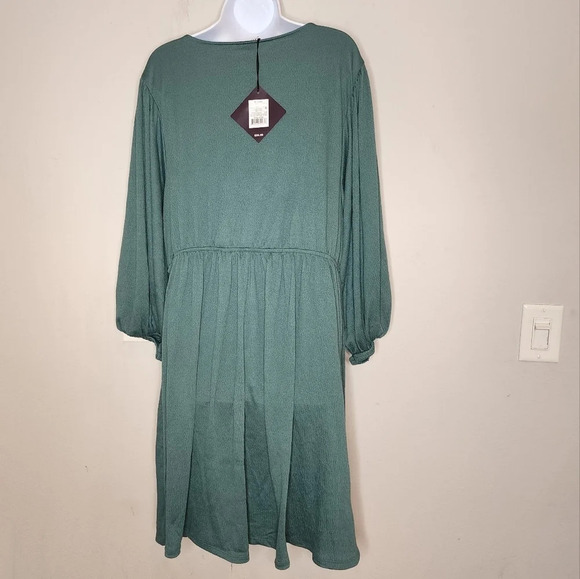 NWT Ava & Viv stretchy green dress with pockets - Picture 12 of 16
